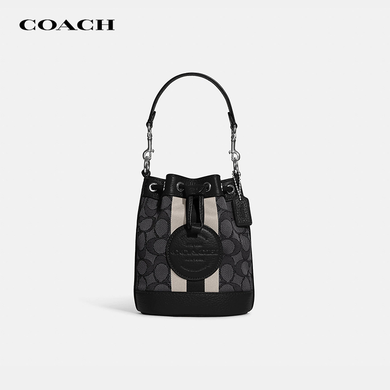 【官方授权】COACH/蔻驰DEMPSEY系列抽绳水桶包百搭单肩斜挎包女