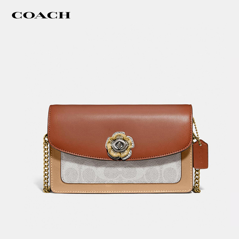 【国内现货】COACH/蔻驰专柜款女士山茶花包链条包单肩斜挎包1680