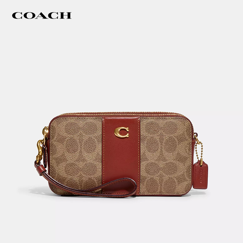 COACH/蔻驰Kira双拉链女款小方包