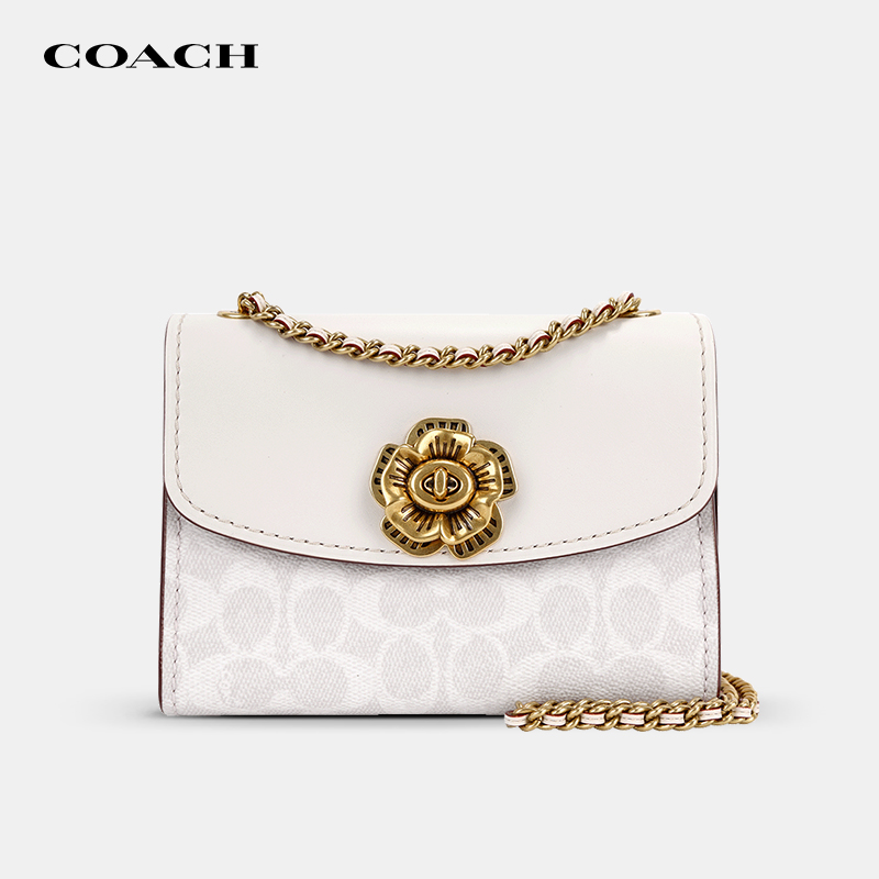 【国内现货】COACH/蔻驰专柜款parker系列山茶花包包情人节礼物