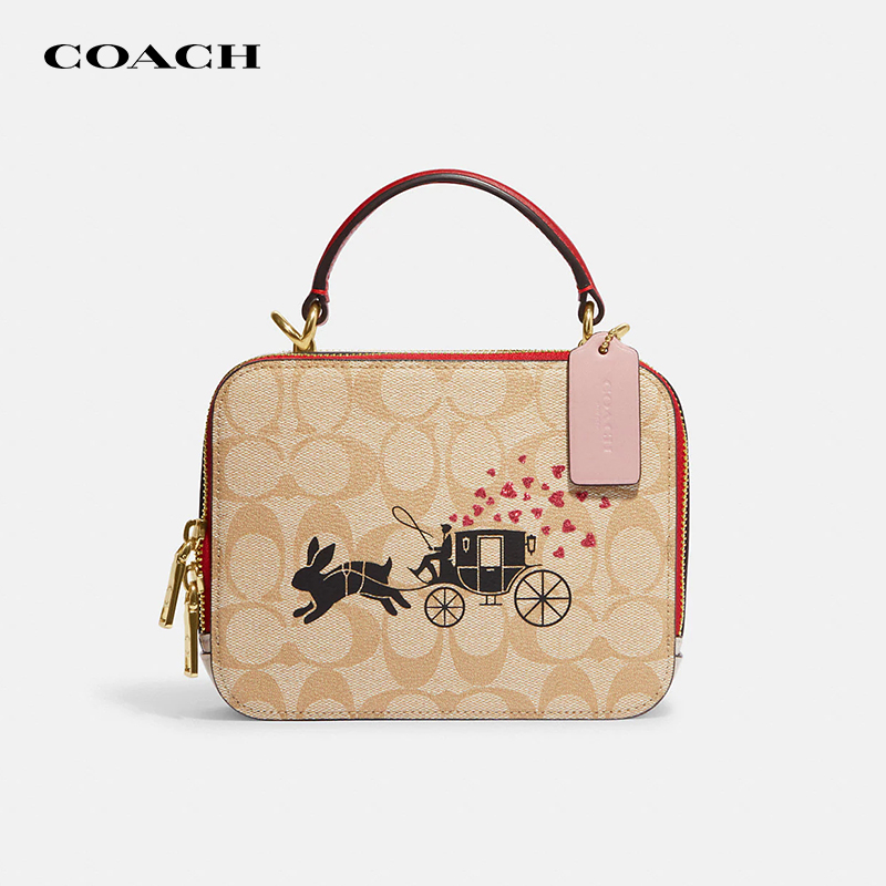 COACH/蔻驰兔年限定小方包