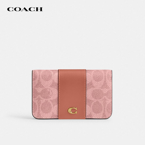 【正品保证】COACH/蔻驰女士钱包短款卡包精致手拿手腕零钱包