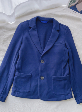 98-164英单BD男童纯色纯棉外套儿童小西服童装