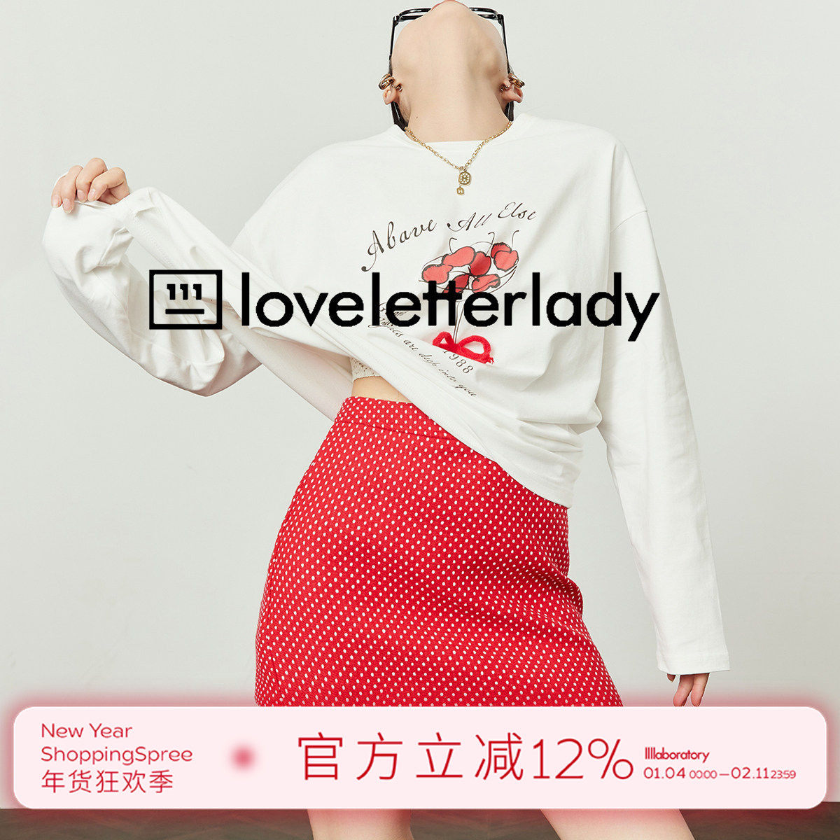 周里物/复古红色波点高腰显瘦A字短裙2025春夏百搭miu系半身裙,女装/女士精品,半身裙,淘宝优惠券,粉丝福利购,淘宝优惠卷