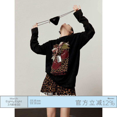 宽松显瘦印花圆领短袖T恤