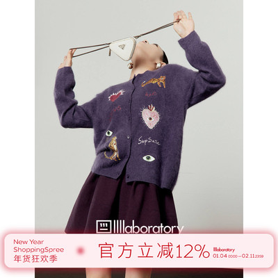 新款印花宽松软糯休闲针织上衣