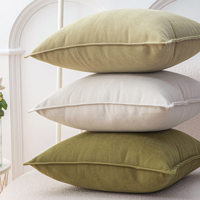 人字纹雪尼尔抱枕靠垫沙发客厅靠垫抱枕套不含芯高级感靠枕大靠背
