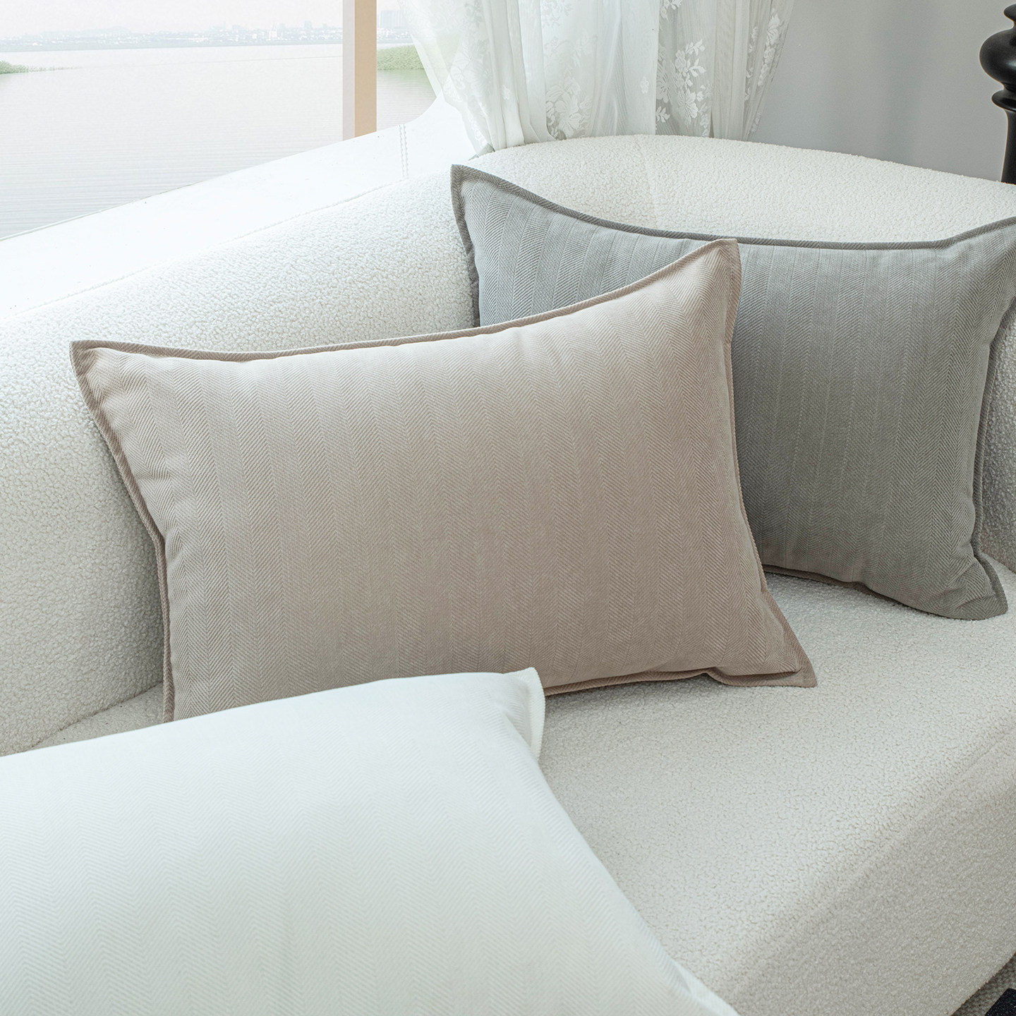 简约纯色雪尼尔抱枕靠垫沙发客厅素色60大尺寸靠枕长方形靠背垫罩,居家布艺,靠垫/抱枕,淘宝优惠券,粉丝福利购,淘宝优惠卷