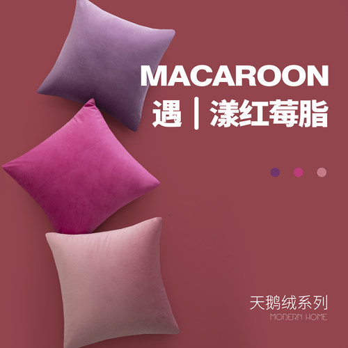 天鹅绒抱枕靠垫沙发办公室椅子