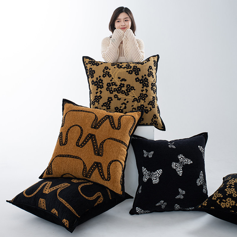 轻奢高级感中古风抱枕靠垫沙发客厅抱枕套不含芯大靠枕大号靠背垫,居家布艺,靠垫/抱枕,淘宝优惠券,粉丝福利购,淘宝优惠卷