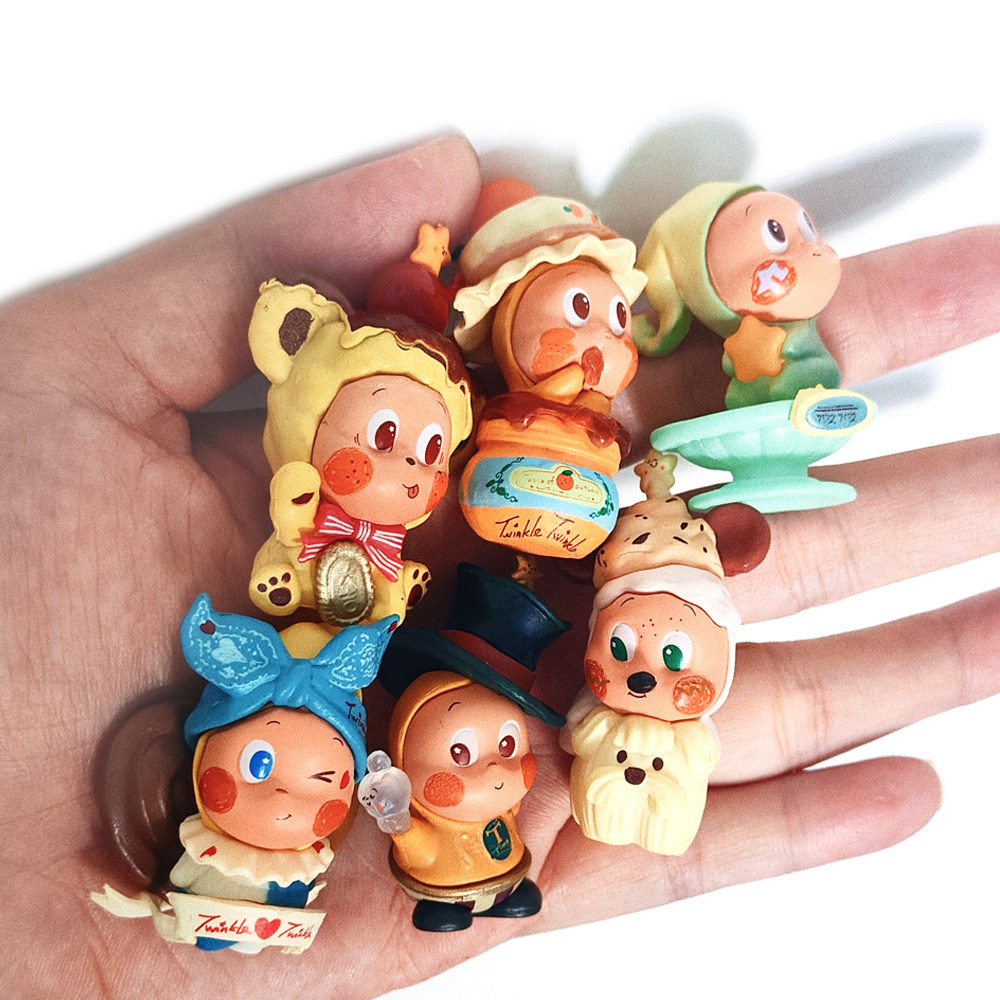 星星人美味时刻系列改娃萌粒盲盒手办泡泡玛特潮玩摆件学生礼物
