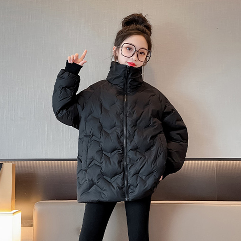 韩国潮女童轻薄羽绒服冬季白鸭绒保暖儿童外套洋气中大童校服神器