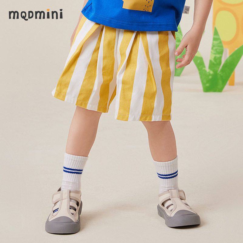 MQDmini男童短裤子夏季新款宝宝休闲短裤薄款透气竖条纹沙滩裤,童装/婴儿装/亲子装,裤子,淘宝优惠券,粉丝福利购,淘宝优惠卷