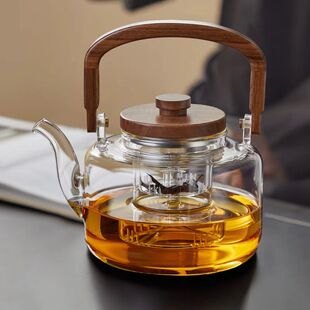 蒸煮茶壶玻璃加厚耐高温烧水壶大容量家泡茶壶电陶炉专用茶具套装