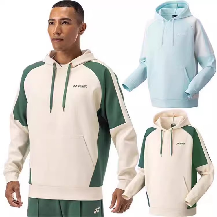 YONEX尤尼克斯正品羽毛球衣春秋男款卫衣帽衫新款yy大赛服30082EX