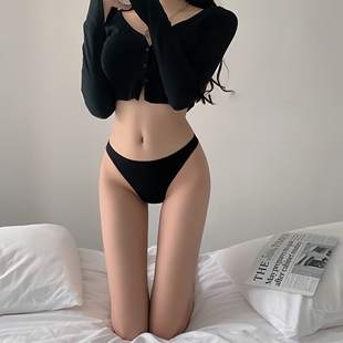 欧美性感女士内裤运动健身高弹舒适透气低腰半包臀少女学生三角裤