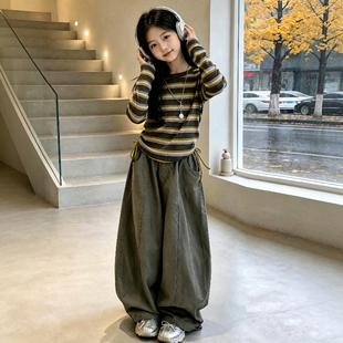 女童秋季套装2026新款青少年女装学生初中生韩系穿搭洋气时髦衣服