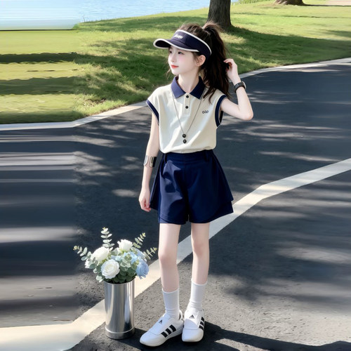 女童夏套装2026新款巨好看两件套