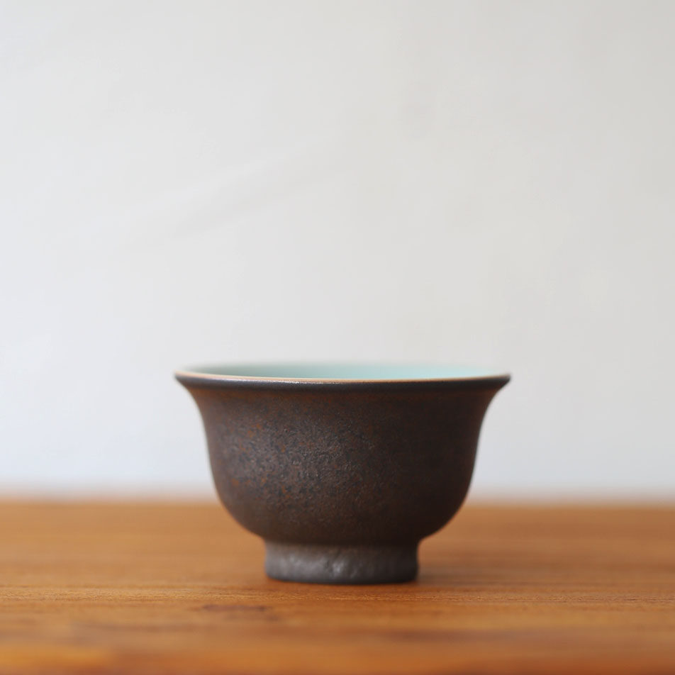 黄灿纯手工青瓷茶杯主人杯单杯家用功夫茶具压手茶杯子陶瓷品茗杯
