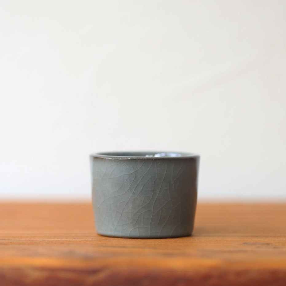 黄灿龙泉青瓷主人杯纯手工中式茶杯扳指杯铁胎哥窑仿宋高端品杯