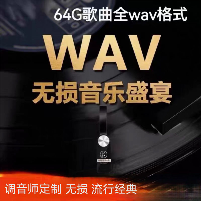 车载u盘高端无损WAV音乐抖音流行JD国粤语经典老歌曲汽车音响usb