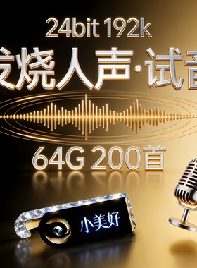 上新 发烧人声高码24bit-192k高码率Hires原版母带WAV数播无损U盘