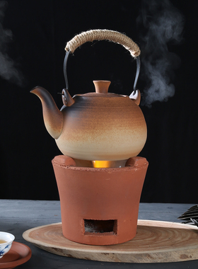 炭炉烧碳炉红泥炉小火炉围炉橄榄炭木炭功夫煮茶器家用烧水复古炉