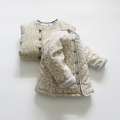 菊之布忆自制女宝宝厚实冬季 天然纯棉花棉袄有机棉保暖手工棉服