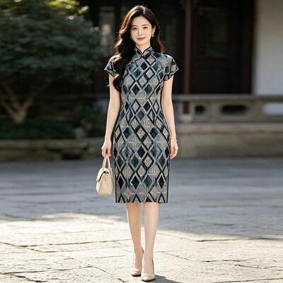 中款旗袍2026新款国风年轻款气质高端日常可穿改良夏季短袖国风款