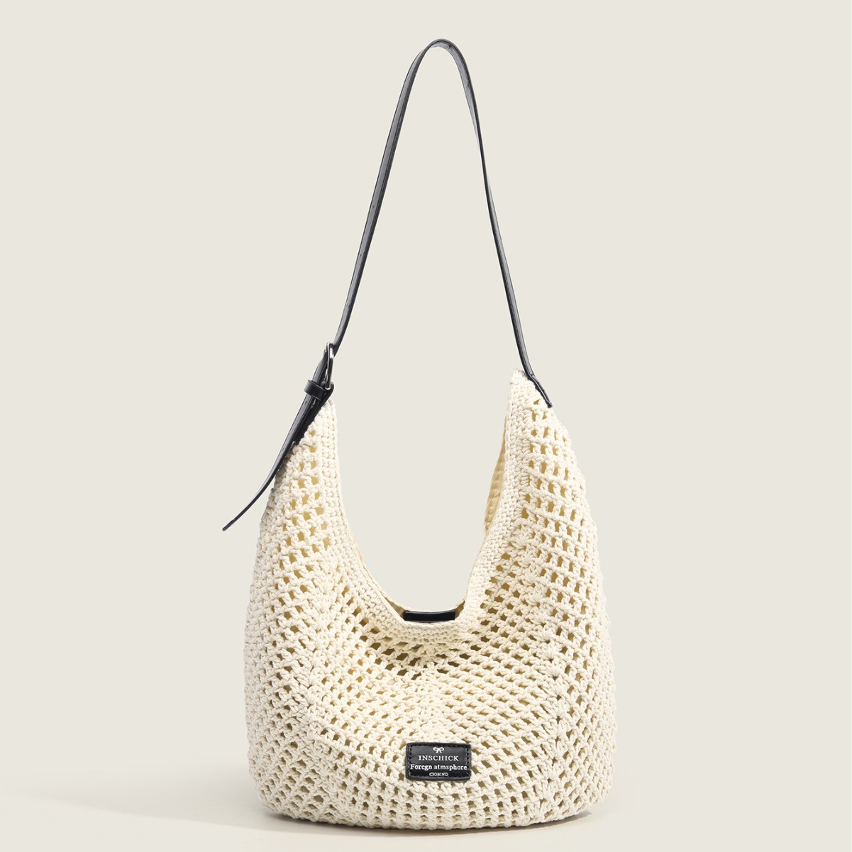 包包女式编织托特包女2025夏季新款大容量韩系小众镂空单肩包沙滩