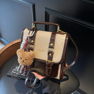 包包女高级感新款小众精致双肩小背包学院风日常通勤单肩斜挎包
