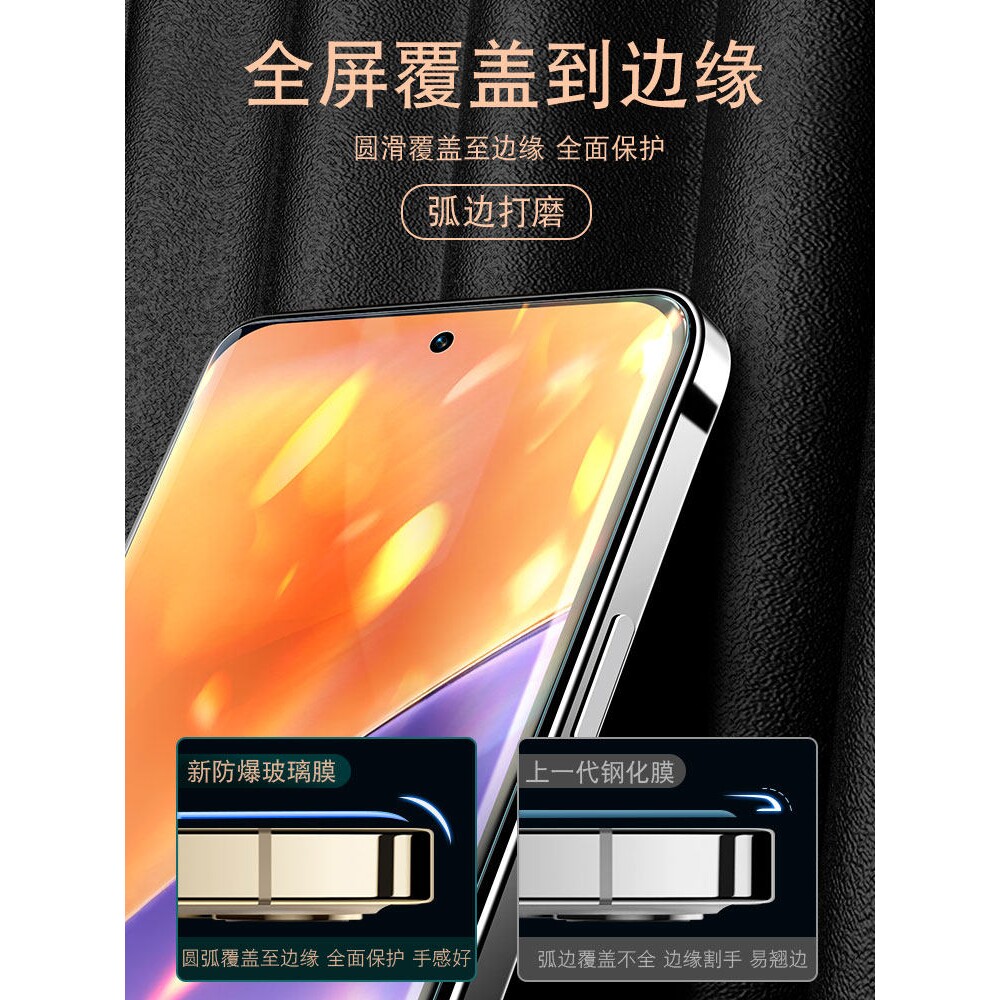 德国柏奈儿适用小米15钢化膜Xiaomi14手机膜13全屏覆盖11青春版10全包防摔防爆9Pro高清防指纹8保护por新款玻