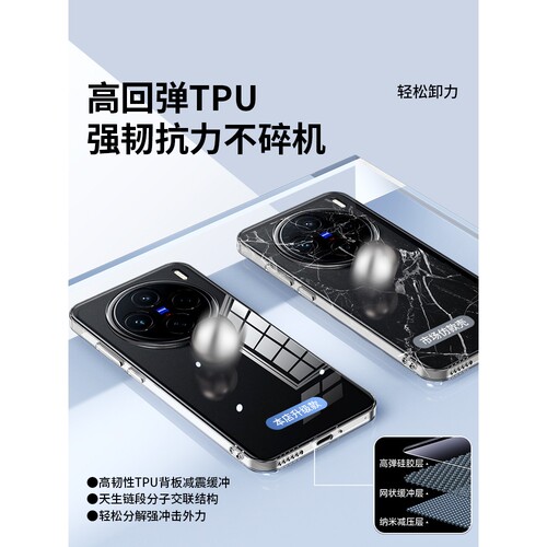 柬埔寨图拉斯适用vivox200手机壳x200pro全包防摔vivox200ProMini新款透明保护套vovo男女款叉二百超薄硅胶外