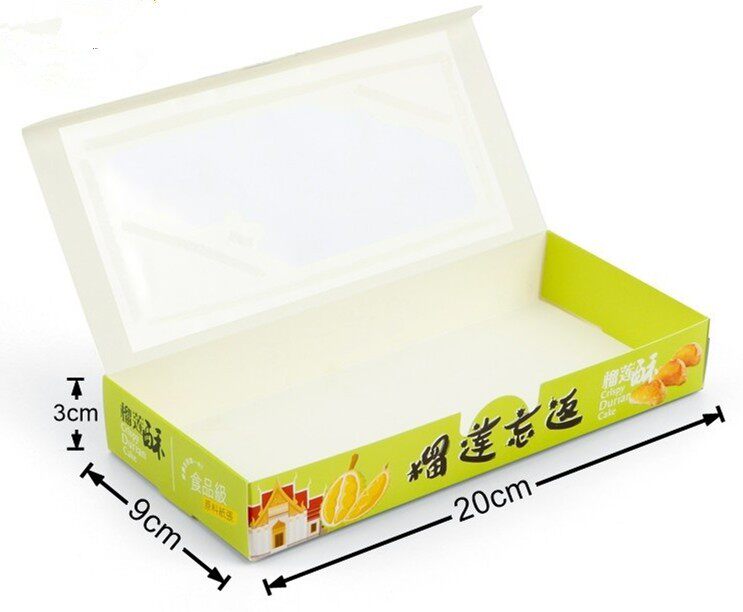 最新榴莲酥盒子四三粒3粒开窗食点心包装盒/包装袋/