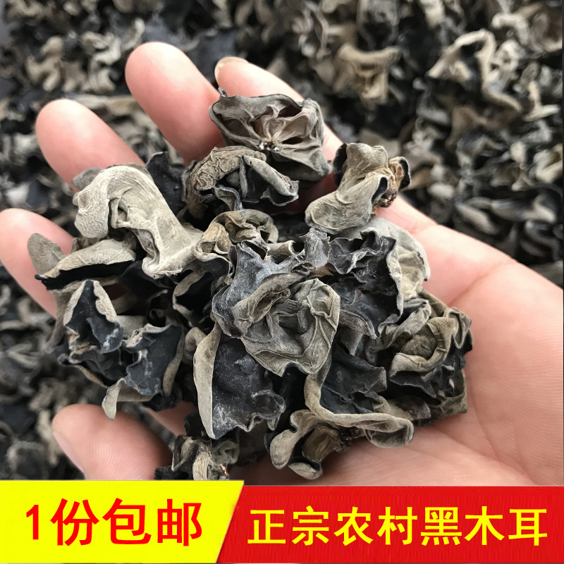 陕西秦岭黑木耳 陕南安康特产石泉农家椴木木耳紫阳耳子食用500g
