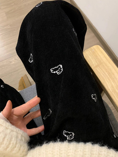 报恩神裤!!!【手绘兔子】文艺小清新阔腿裤女INS宽松休闲百搭长裤