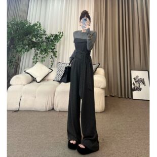 豹纹套装 慵懒时髦拼接2025新款 两件套T347 挪威森林 XIAOQIN