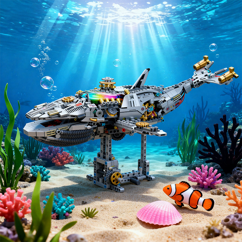 品乐恩PL6060机械鲸鱼高难度模型