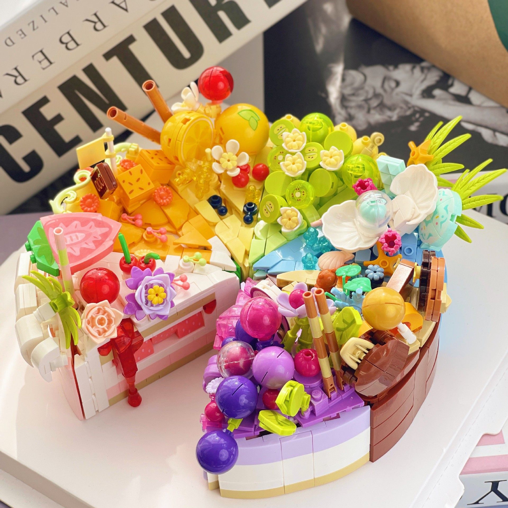 砖也2186美味点心积木甜品蛋糕女