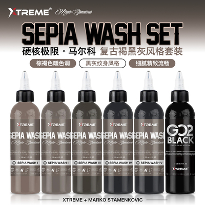 硬核极限肖像写实风复古褐色套装