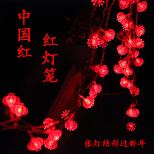 彩灯灯串灯笼过新年春节气氛节日喜庆挂灯户外防水LED闪灯装饰灯