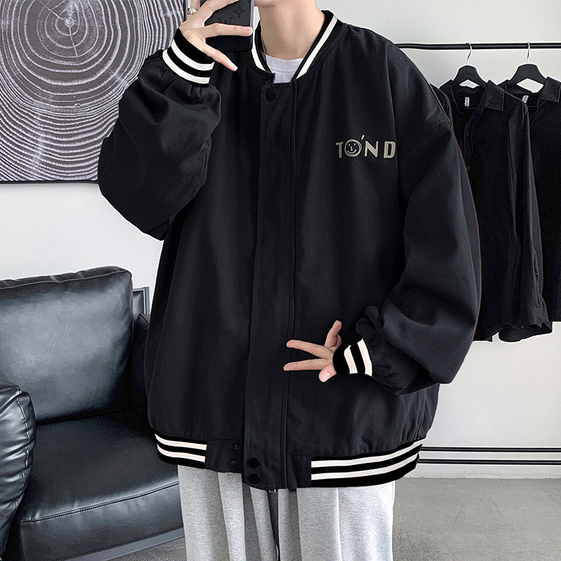 新款夹克男士潮流撞宽松工装上衣外套XZ102B-1-J图片