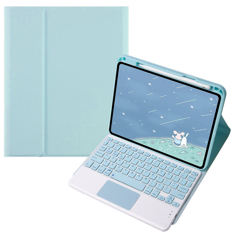 适用苹果Ipad 10th 10.9/11th 11分体带笔槽触控蓝牙键盘皮套壳