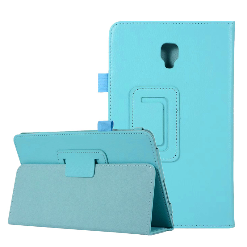 适用三星tab A 8.0 2017 T380皮套T385平板荔枝纹两折支架保护套