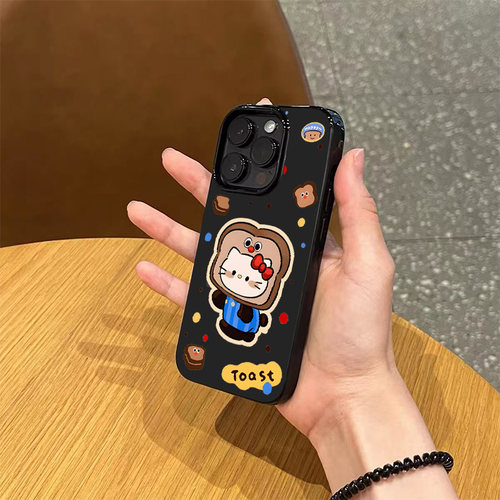 韩系卡通吐司猫iPhone手机壳