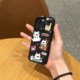 韩风ins卡通可爱小狗手机壳适用苹果17promax新款 iphone14亮黑色15pro磨砂13硅胶12超薄11女款 16全包防摔软壳