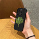 ins小众趣味一颗柚子叶手机壳适用苹果17promax新款 iPhone16pro亮黑色15磨砂14超薄13全包12情侣11防摔软壳