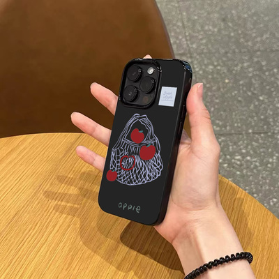 iPhone16promax亮黑超薄硅胶壳