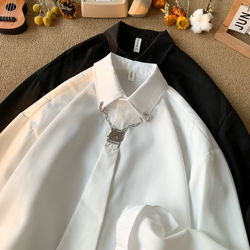 Японский галстук, универсальная трендовая рубашка для отдыха, изысканный стиль, оверсайз