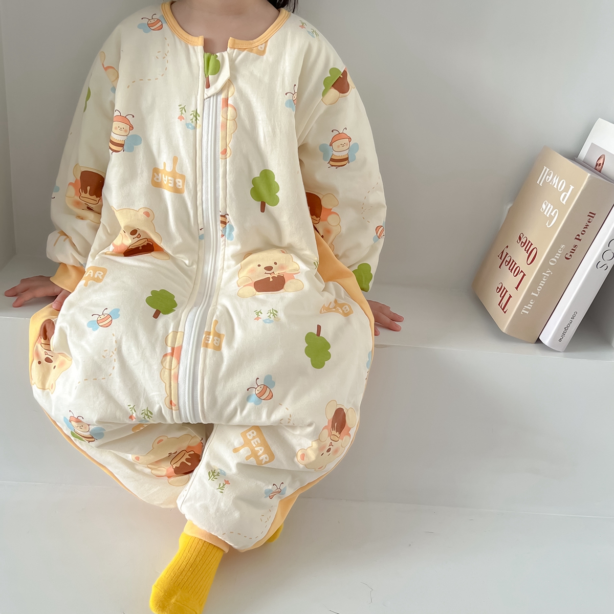 夹棉婴儿睡袋秋冬季款